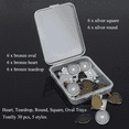 thumbnail image 2 of Tonsiki 57pcs Metal Pendant Trays Necklace Jewelry Making Supplies & UV Epoxy Cabochon Resin Molds Silicone Keychain Earring DIY Jewelry Making Kit, 2 of 7
