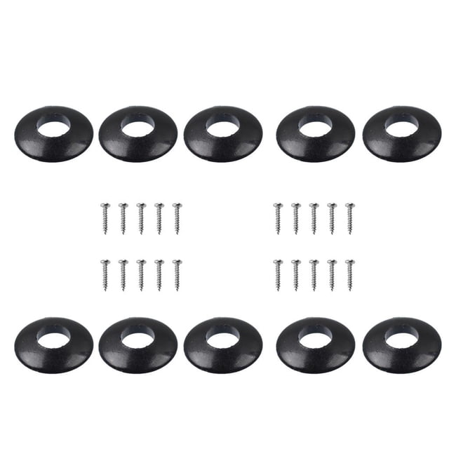 STARTIST 10pcs Plastic Washers for Guitar Tuning Peg Machine Head Buttons Color Black