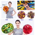 thumbnail image 3 of 2pcs Dress Costume Fancy Competition Flower Club Sport Supplies Cheerleading Cheering Ball Dance Party Decorator Cheerleader Pom Poms GREEN, 3 of 8