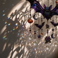 thumbnail image 6 of Halloween Acrylic Suncatcher Wind Chime Hanging Ornament, Colorful Light Refracting Spooky Window Decor with Melodic Chimes, Weatherproof Outdoor Patio Garden Yard Party Decoration, Multicolor, 6 of 7