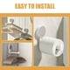 thumbnail image 3 of Soporte de pared para papel higiénico, dispensador de papel higiénico y toallero de baño, 3 of 8