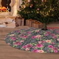 thumbnail image 6 of Sikiie Rose Mix Leopard 30-48 inches {designName} Print Christmas Tree Skirt Snowman Xmas Tree Skirt with Edge Christmas Decorations for Holiday Party30", 6 of 7