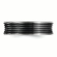 thumbnail image 4 of Edward Mirell Black Ti Polished Grooved Concave Ring, 4 of 7