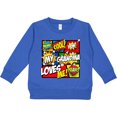 thumbnail image 2 of Inktastic My Grandma Loves Me Superhero Toddler Sweatshirt, 2 of 4