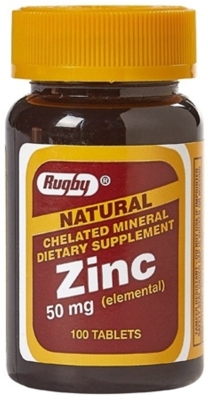 Zinc Supplement 50 mg Strength Tablet, 100 Each