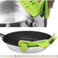 thumbnail image 5 of Colador con clip, colador de silicona para alimentos para la mayoría de ollas, sartenes y tazones, colador resistente al calor con 1 clip para pasta, espagueti, 5 of 5