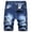 Navy, variant on Fesfesfes Mens Plus Size Jeans Shorts Ripped Personality Short Jeans Fashion Trend Denim Shorts Spring Sale