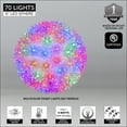 thumbnail image 2 of Wintergreen Lighting LED Starlight Sphere, LED Light Ball Sphere Light, Christmas Light Ball, Christmas Decoration (70 Lights, 6", Multicolor), 2 of 4