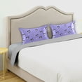 thumbnail image 5 of Haosy Satin Pillowcase for Hair and Skin Standard Cooling Silk Pillow Case with Envelope Closure Adorable Demon and Flower 20"x30", 5 of 9