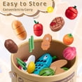 thumbnail image 4 of Juego de comida de madera Arthopt para cocina infantil con accesorios, 4 of 7