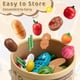 thumbnail image 4 of Juego de comida de madera Arthopt para cocina infantil con accesorios, 4 of 7