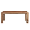 thumbnail image 2 of Taran Designs Warren 75" Solid Wood Dining Table in Brown, 2 of 6