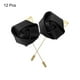 thumbnail image 3 of 12 Pcs Ramilletes de Rosa con Alfileres para Hombres Ceremonia de Boda Aniversario Cena Formal Fiesta Negra, 3 of 5
