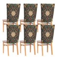 thumbnail image 6 of Decorative Chair Back Cover One Size x2 Chair Cover Dining Chair Slipcovers Chair Back Decoration Festival Chair Decoration Christmas Colorful Pattern, 6 of 6