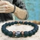 thumbnail image 2 of Pulsera de cuentas de piedra natural de Buda tibetano Sunnimix 8 mm Azul, 2 of 8