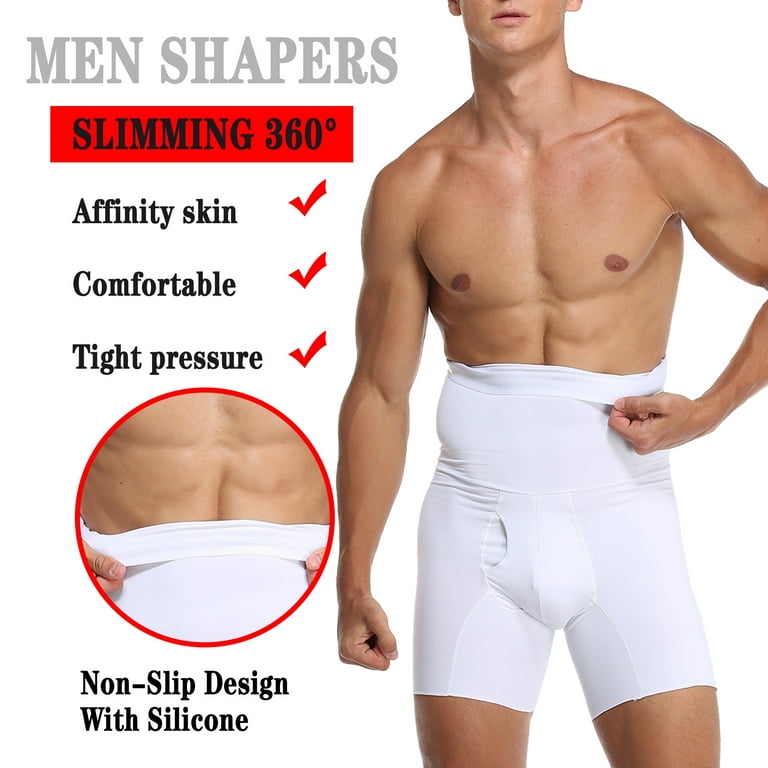Men Tummy Control Shorts High Waist Slimming Body Shaper Compression  Shapewear Belly Girdle Underwear Boxer Briefs 