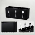 thumbnail image 7 of Three-Compartment Cutlery Storage Box Countertop Kitchen Organizer for Utensils Drawer Cabinet, 7 of 7