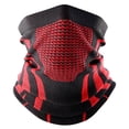 thumbnail image 1 of GDREDA Foulard de Cyclisme pour Visage et Cou pour Automne et Hiver Chaude Respirante Sans Couture Idéale pour Randonnée Course Oreilles et Cou Rouge, Taille Unique, 1 of 3