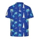 thumbnail image 4 of Blusa y camisa de manga corta con cuello vuelto para niños, camisa informal de manga corta con botones y solapa estampada para niños y niñas, parte superior de poliéster para niños, 4 of 7