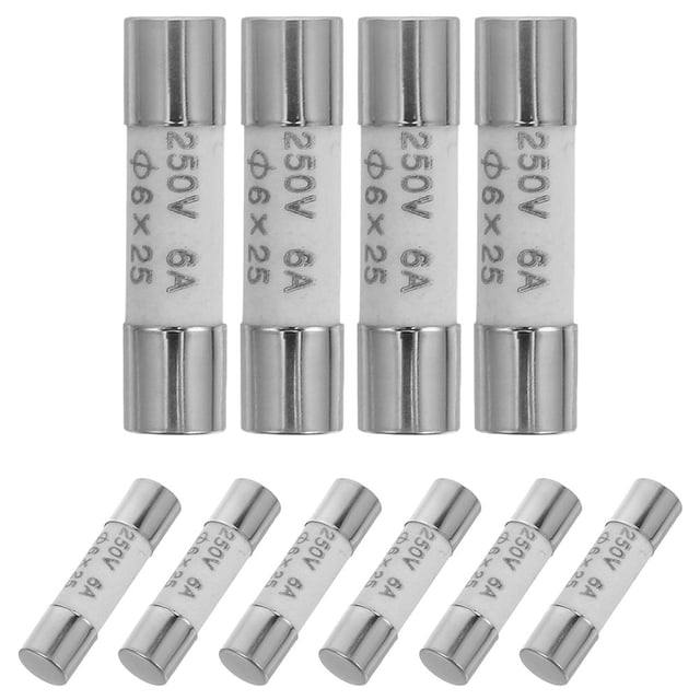 KAKOWELY replaceable fuse tubes 20pcs Experiment Accessory Experiment Supply Multimeter Fuse Replacements Multimeter Fuse Tubes Ceramic Tube Fuse Digital Multimeter Fuse