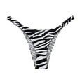 thumbnail image 4 of Womens Sexy High Cut G-String Thongs Lingeries Bottom Panties Female Underwear Zebra print L YIWEI, 4 of 11