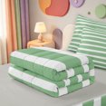 thumbnail image 5 of Erosebridal Mid-Century Line Pattern Zipper Queen Comforter Set with Fitted Sheet and 2 Pillowcases,Modern Minimalist Lines Zipper Bedding Set,Light Gray Reversible,4pcs, 5 of 7