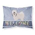 thumbnail image 1 of Carolines Treasures BB8319PILLOWCASE Lhasa Apso Welcome Fabric Standard Pillowcase, 1 of 2