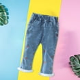 thumbnail image 5 of Coerni Casual Pants Toddler Baby Girls Strawberry Pattern Denim Pants Lace Edge Elastic Waist Jean Summer Fashion Casual Trousers, 5 of 8