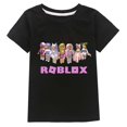 thumbnail image 1 of Roblox Camiseta de manga corta de algodón fino para niños y niñas, ropa de moda bidimensional, periférico de animación del juego, 1 of 4