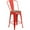 Red, variant on Flash Furniture Lily 24" High Red Metal Counter Height Stool with Back and Wood Seat