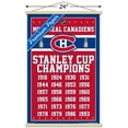 thumbnail image 2 of NHL Montreal Canadiens Champions 13 Wall Poster with Wooden Magnetic Frame, 22.375" x 34", 2 of 3