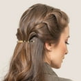 thumbnail image 3 of Unique Bargains 2 Pcs Hair Barrettes Tortoise Shell Hair Clips Acetate French Hair Barrettes for Thick Hair Amber Brown, 3 of 7