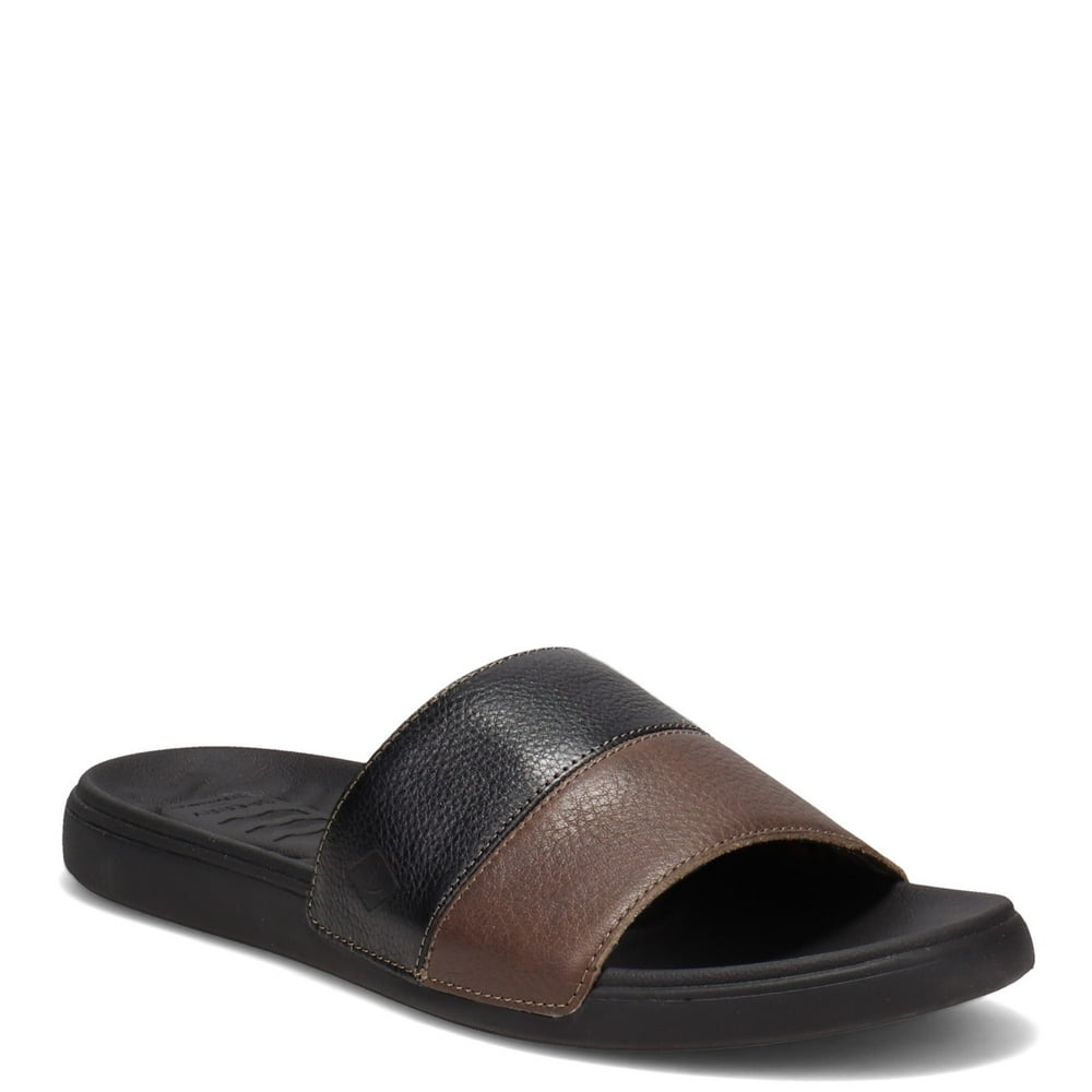 sperry plushwave dock leather slide