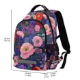 thumbnail image 2 of FORMRS Kids School Backpack Elementary Student Unisex Travel Bookbag with Reflective Stripes, Beautiful Floral Pattern, 2 of 7
