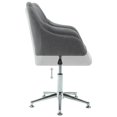 thumbnail image 5 of vidaXL Swivel Dining Chairs 2 pcs Light Grey Fabric, 5 of 5