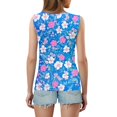 thumbnail image 4 of GIPQJK Tank Tops for Women V Neck Hawaiian Beach Vacation Sleeveless Tees Casual Loose Trendy Cute Tops,Pink XL, 4 of 4