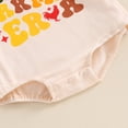 thumbnail image 7 of Bagilaanoe Newborn Baby Girl Boy Summer Rompers Letter Print Short Sleeve Bodysuits 3M 6M 12M 18M Infant Casual One Piece Short Jumpsuit, 7 of 7