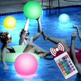 thumbnail image 1 of Pelota de playa con 3 nutrias iluminadas de 16 pulgadas con mando a distancia, 3 unidades, 1 of 6