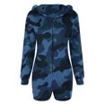 thumbnail image 4 of Combinaison à Manches Longues pour Femmes Pyjama à Capuche Décontracté d'Hiver Chaud, 4 of 5