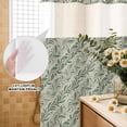 thumbnail image 3 of No Hook Shower Curtain, Green Floral Shower Curtains for Bathroom with See Through Top Window, Spring Flowers Pattern Botanical Vintage Waterproof & Washable Bath Curtain 60"x72", 3 of 9