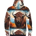 thumbnail image 7 of Sikiie Oil Painting Style Iceberg Yak Men's Hoodie, Essentials Hoodie, Sweatshirt, Pullover Hooded Sweatshirt for Men-Small, 7 of 7
