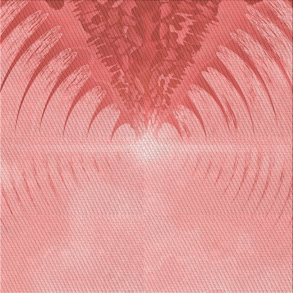 Ahgly Company Machine Washable Indoor Square Transitional Pastel Pink Area Rugs, 6' Square
