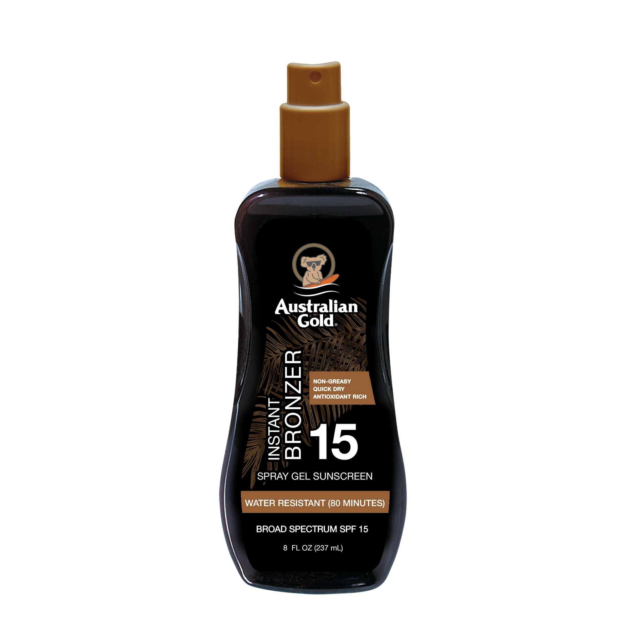 (6 pack) Australian Gold Spray Gel Bronzer SPF 15, 8 fl. oz