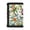 Hummingbird Floral Decoration, variant on FUIALDOLG Polyester Kids Trifold Wallet with Lightweight Velcro Trifold Card Wallet for Sports, Heart Paw Print Teen Wallet