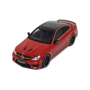 GT Spirit 2014 Mercedes Benz C63 AMG Edition 507 Coupe Fire Opal Red 1:18