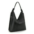 thumbnail image 4 of Montana West Hobo Bags for Women Soft Slouchy Top Handle Shoulder Purses Handbag with Knot Strap, Black, 4 of 7