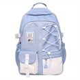 thumbnail image 1 of Women's Stylish Preppy Zipper Backpack - Large Capacity Rucksack Perfect for All-Match School Bag For Students, 1 of 5