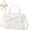 White, variant on Cute Purses for Women Leather Crossbody with Bow Charm Small Handbags with Adjustable Shoulder Strap