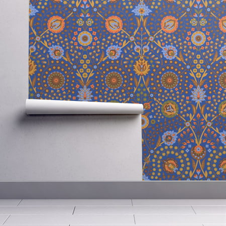 Peel-and-Stick Removable Wallpaper Floral Asian Inspired Islamic Modern