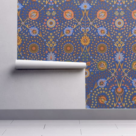 Peel-and-Stick Removable Wallpaper Floral Asian Inspired Islamic Floral